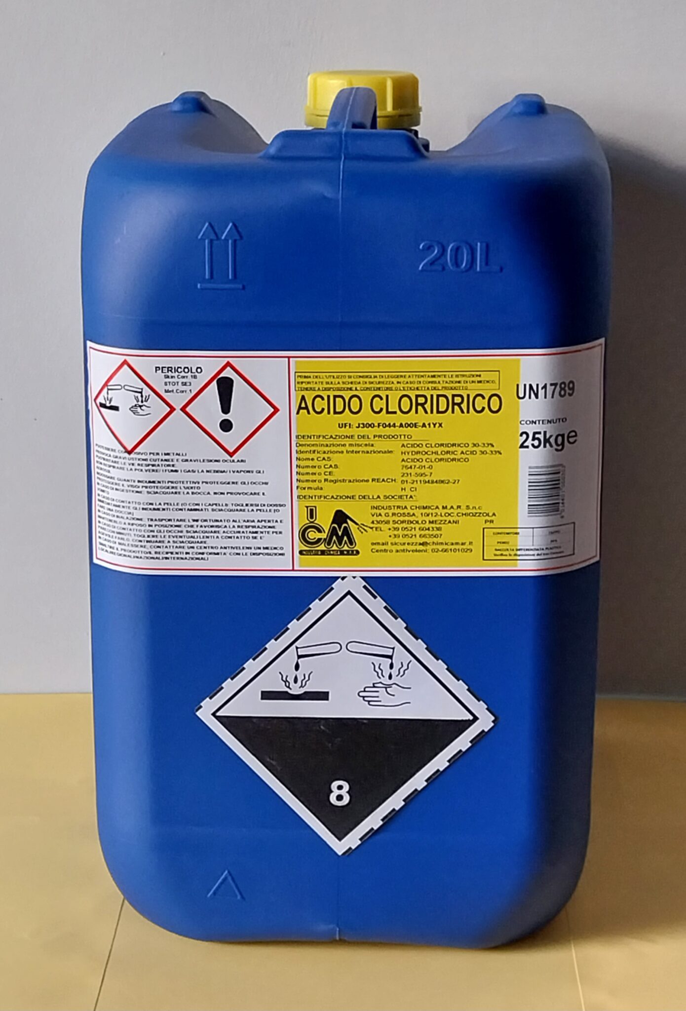 ACIDO CLORIDRICO 3033 Industria Chimica Mar